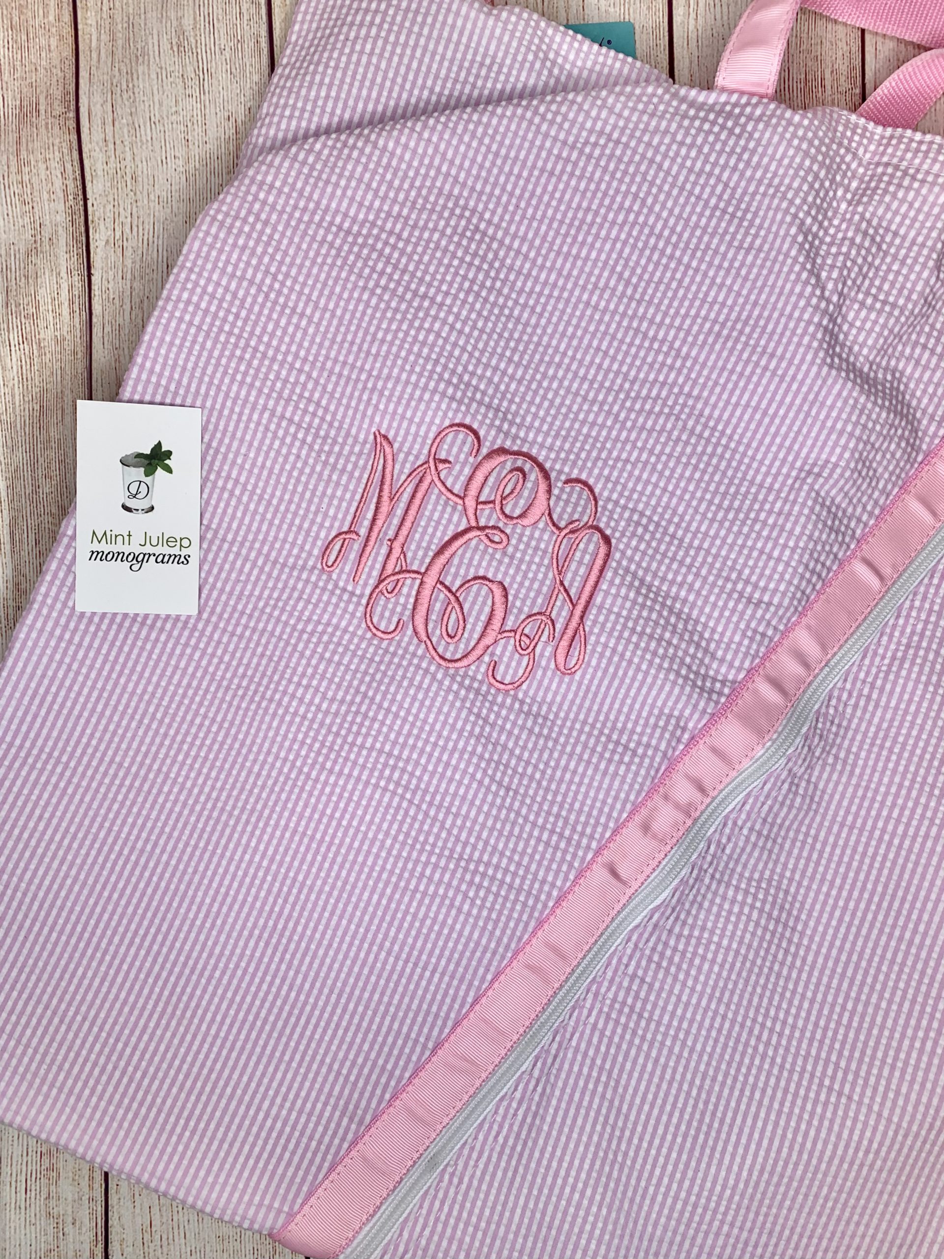 Garment Bag with Monogram