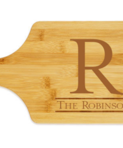 newton paddle cutting board engraved 1
