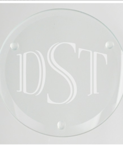 glass coasters with monograms