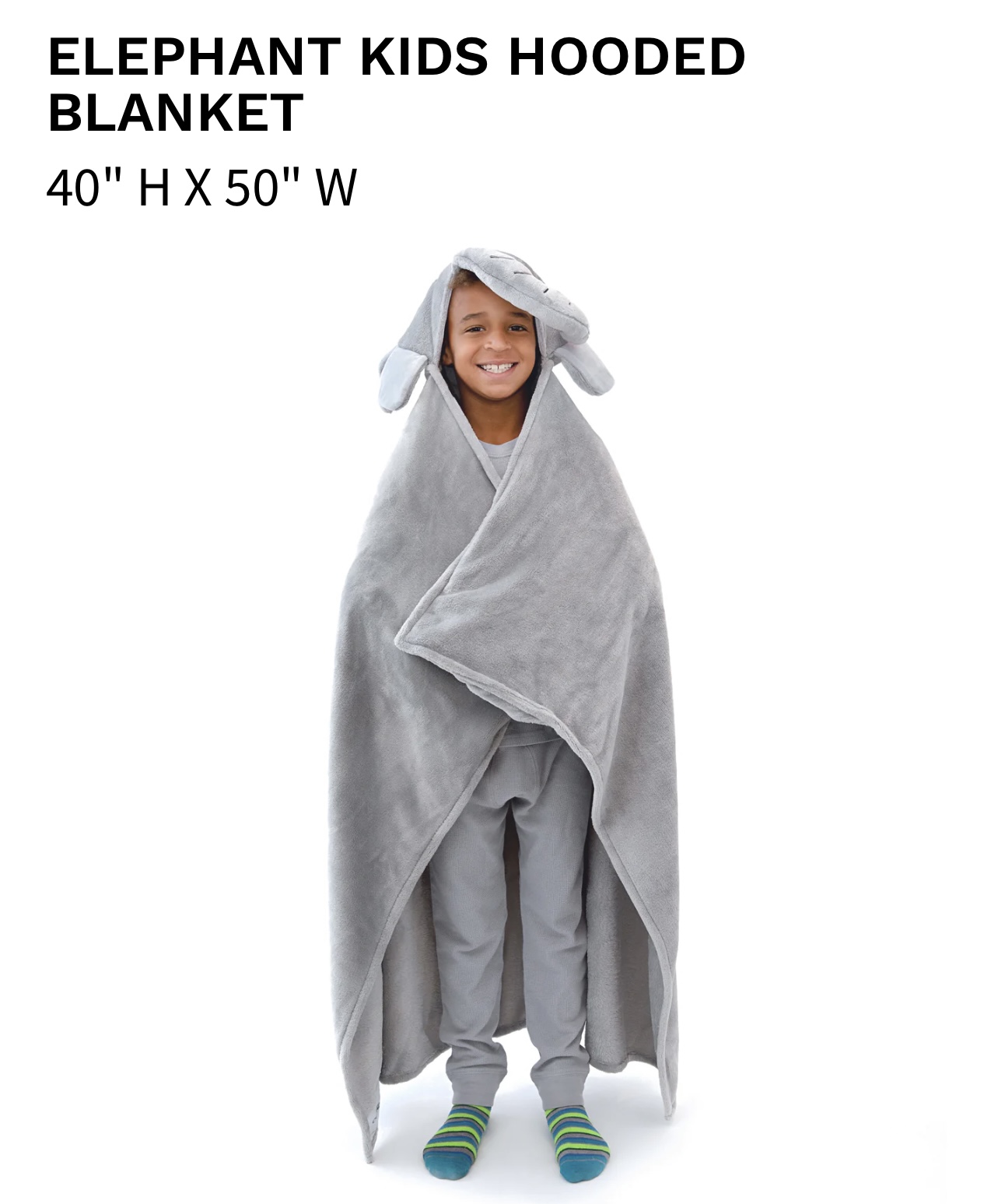 Elephant hooded blanket online for adults